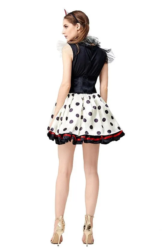 Premium Clown Zombie Ladies Scary Costume