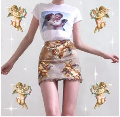 Print Mini skirt