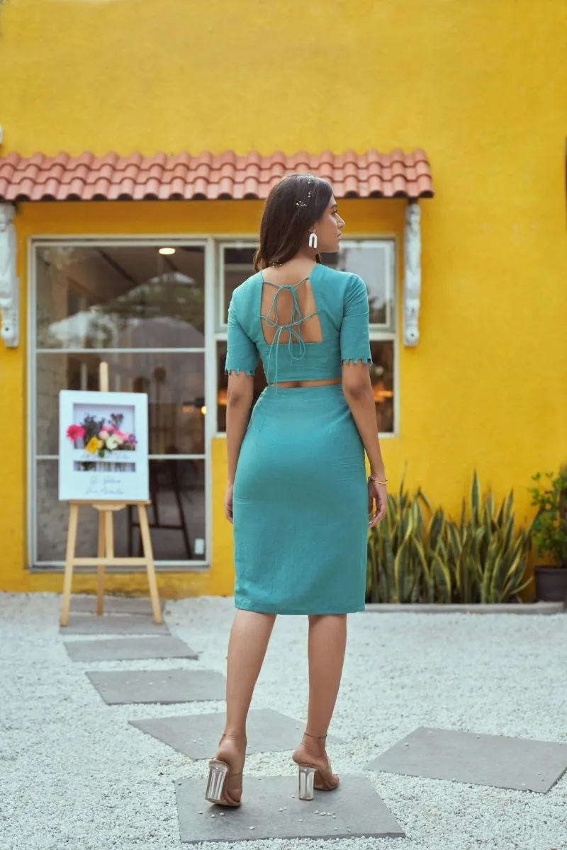 Puglia Castle Detachable Dress in Hemp Fabric