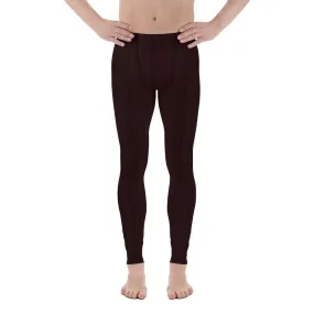 Red Pin Stripe Men's Leggings, Leggings For Basketball Workout leggings, Sports, Running, Hunting, Fishing, Athletic wear, Athleisure Geometric Pattern Stephanie Kae Creations