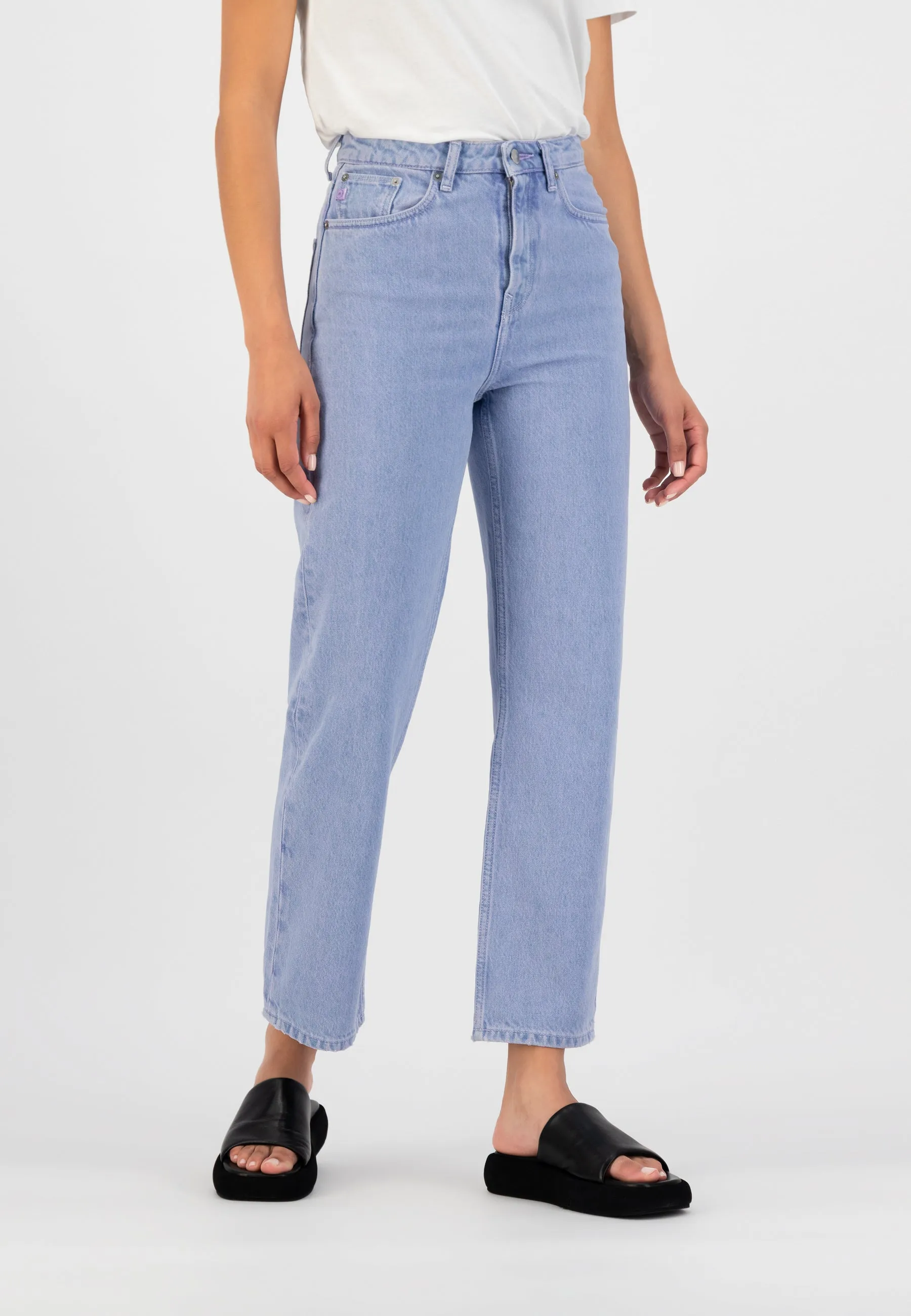 Relax Rose Cropped Jeans Lavender