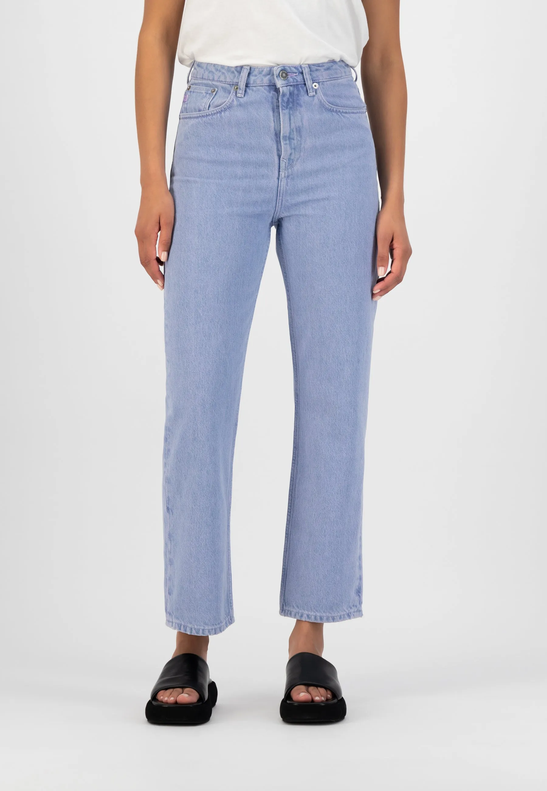 Relax Rose Cropped Jeans Lavender