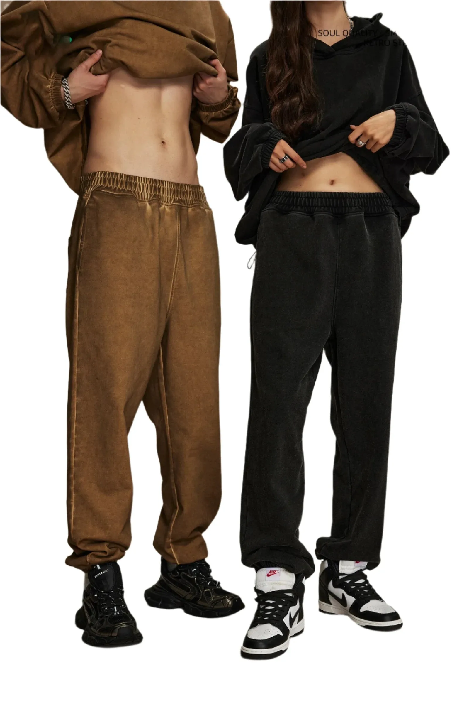 Relaxed Fit Washed Sweatpants