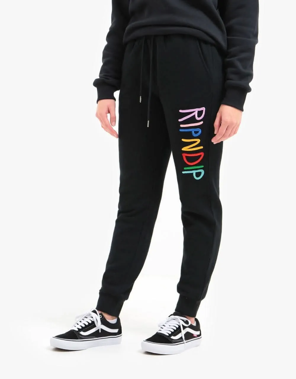 RIPNDIP Multi Logo Sweatpants - Black