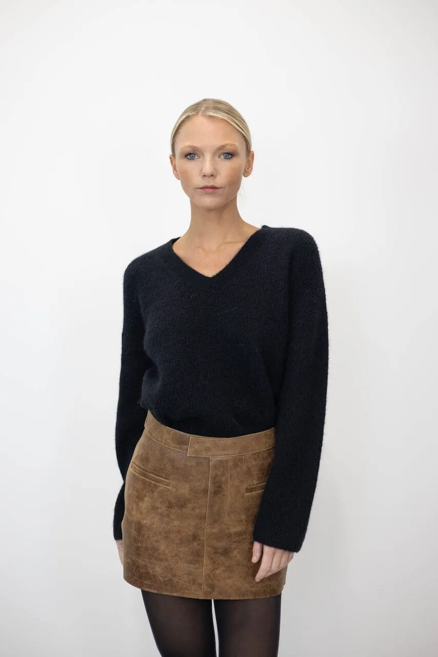 ROCKY MINI LEATHER SKIRT