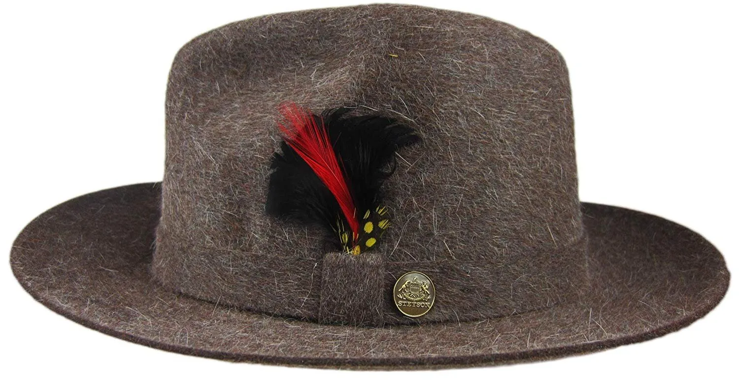 Royal De Luxe Stetson Montgomery Swift Fedora Size 7 1/4 R with 2 1/4 Brim