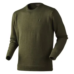 Seeland Reading Round Neck Sweater - Shaded Olive Melange - XXLarge