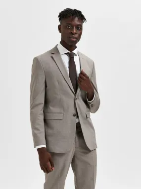 SELECTED HOMME BLAZER SLIM LIAM brownie