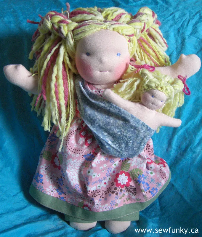 Sewfunky Waldorf Inspired Natural Babywearing Doll