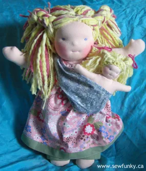Sewfunky Waldorf Inspired Natural Babywearing Doll