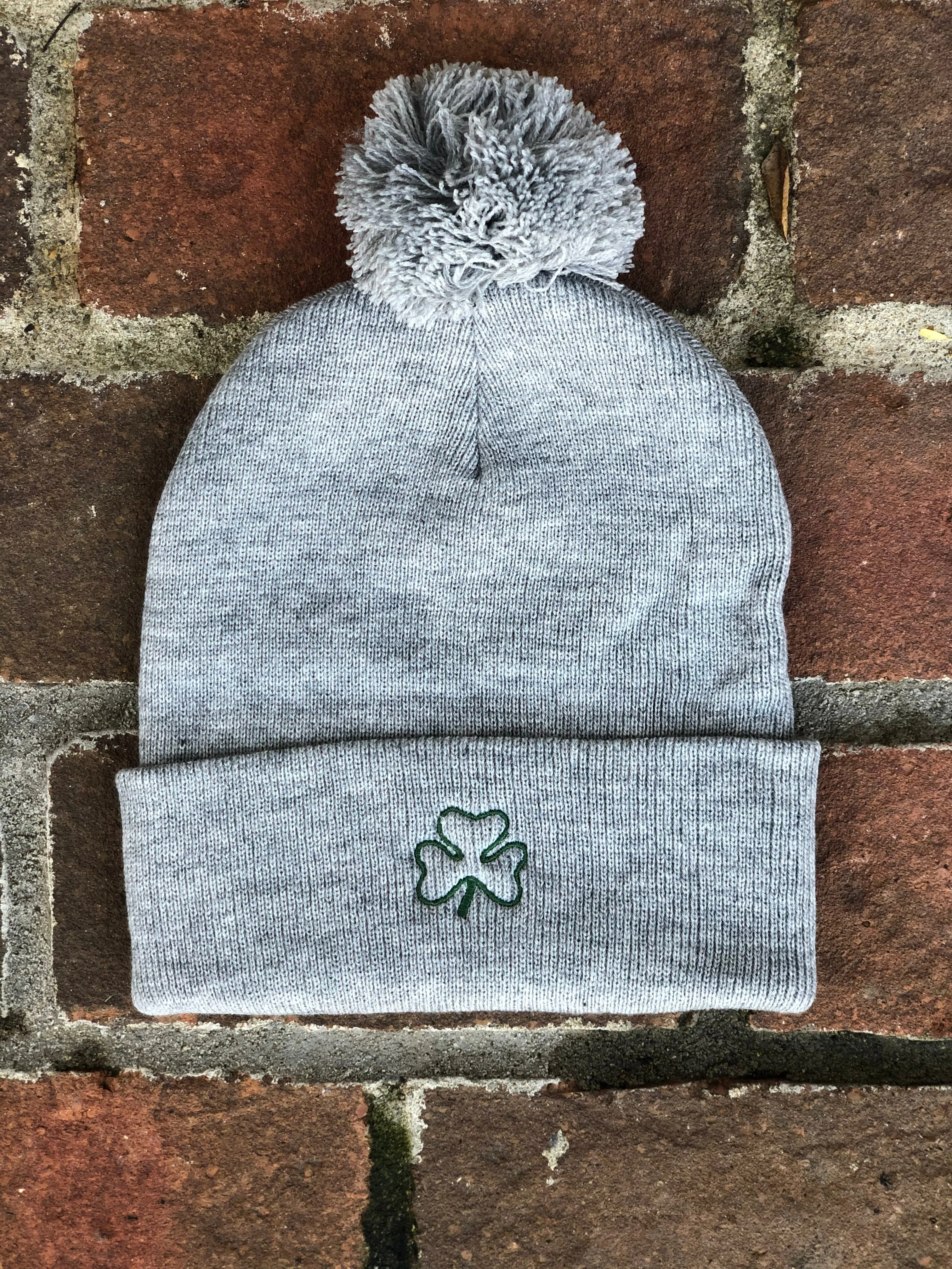 Shamrock Beanie | Green & Heather Grey