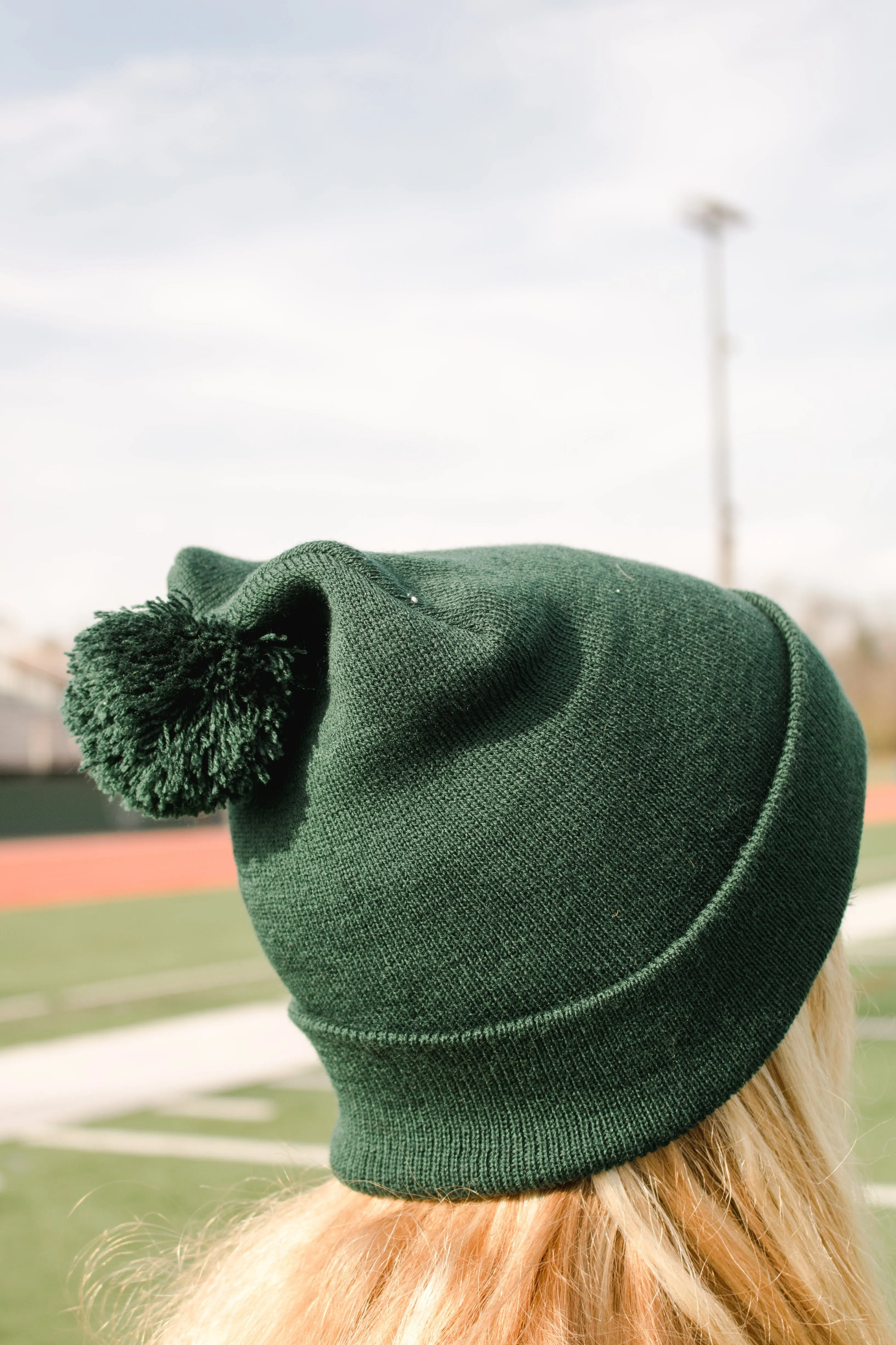 Shamrock Beanie | Green & Heather Grey