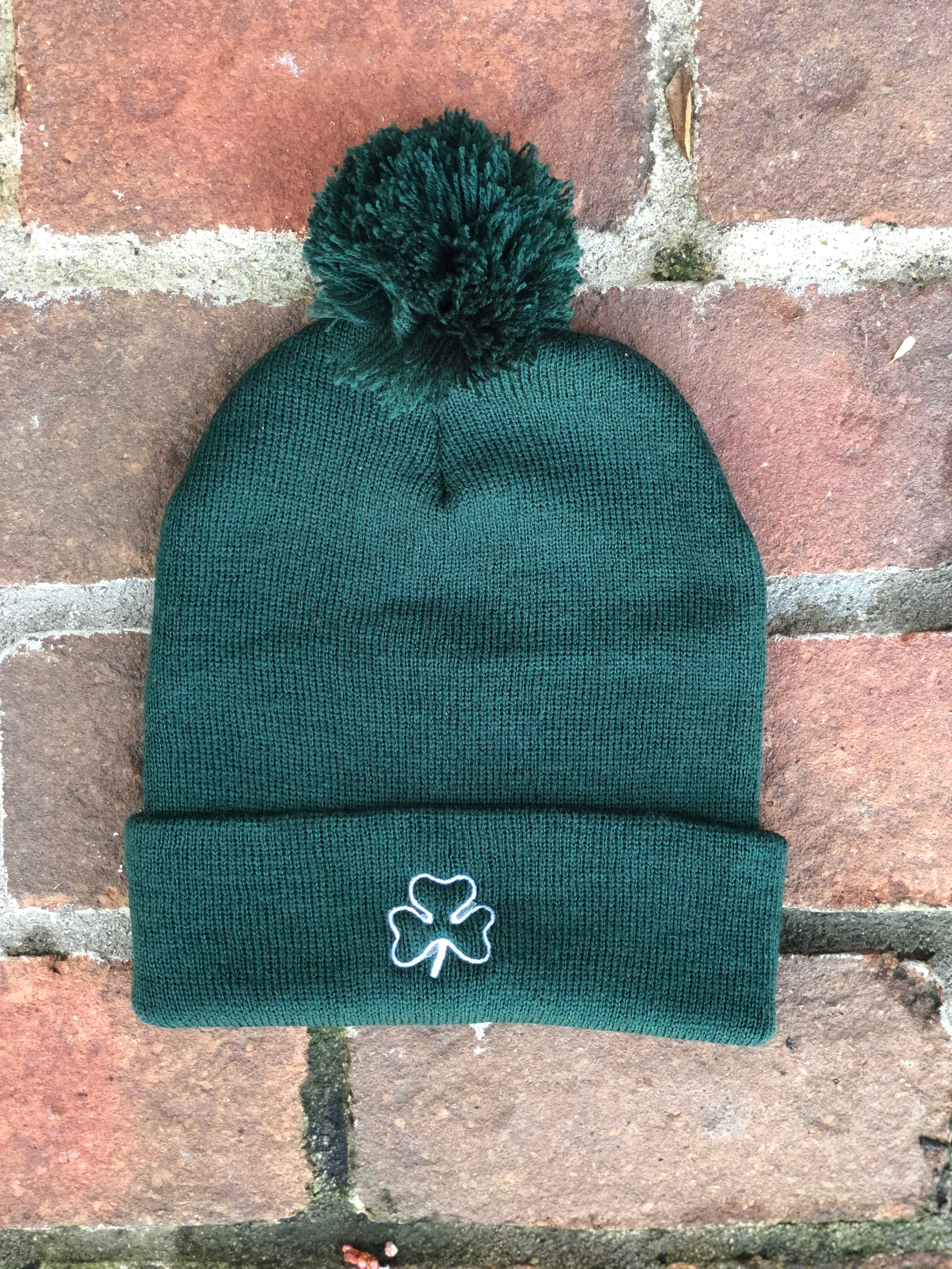 Shamrock Beanie | Green & Heather Grey