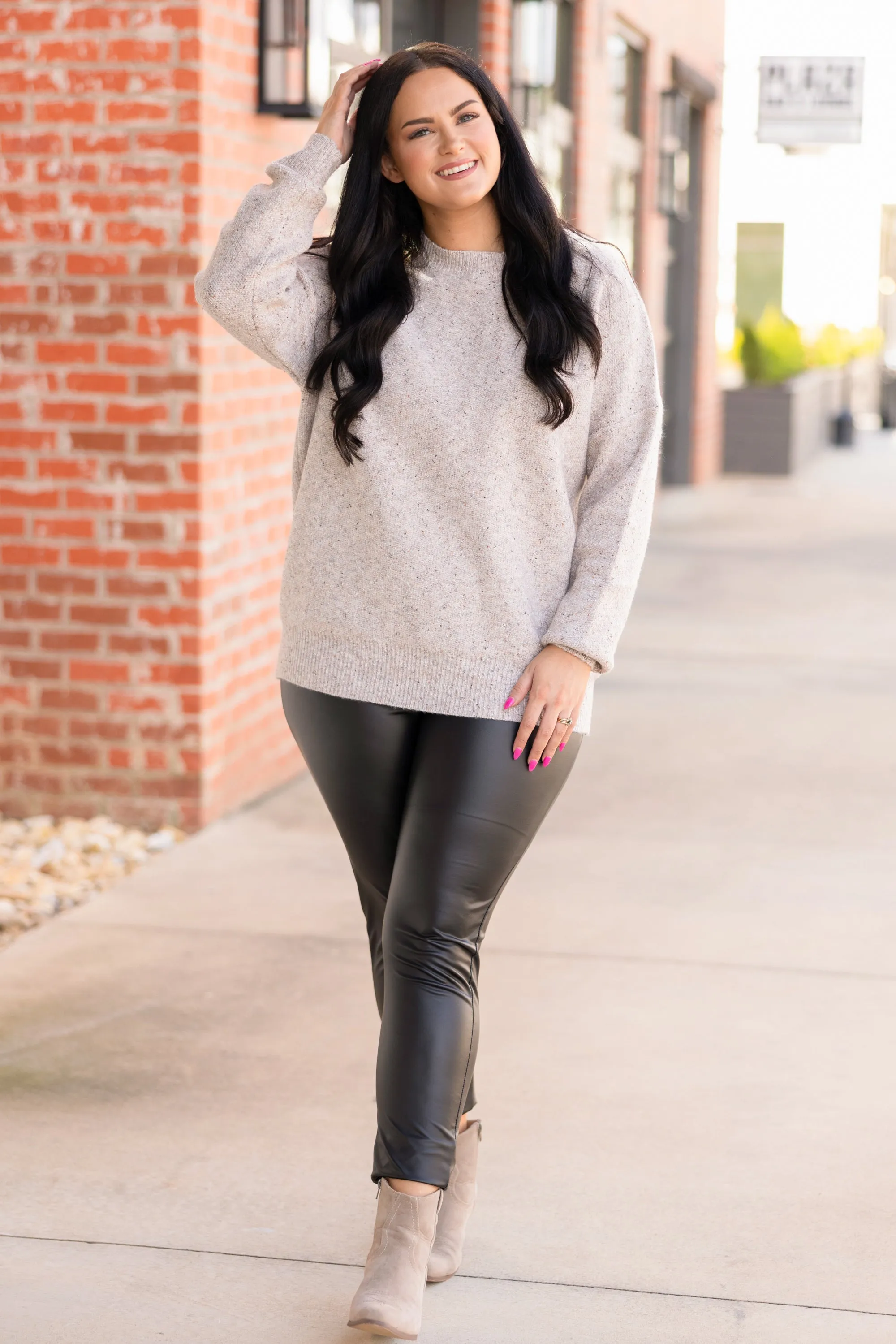 Simple Yet Cute Pullover, Light Grey