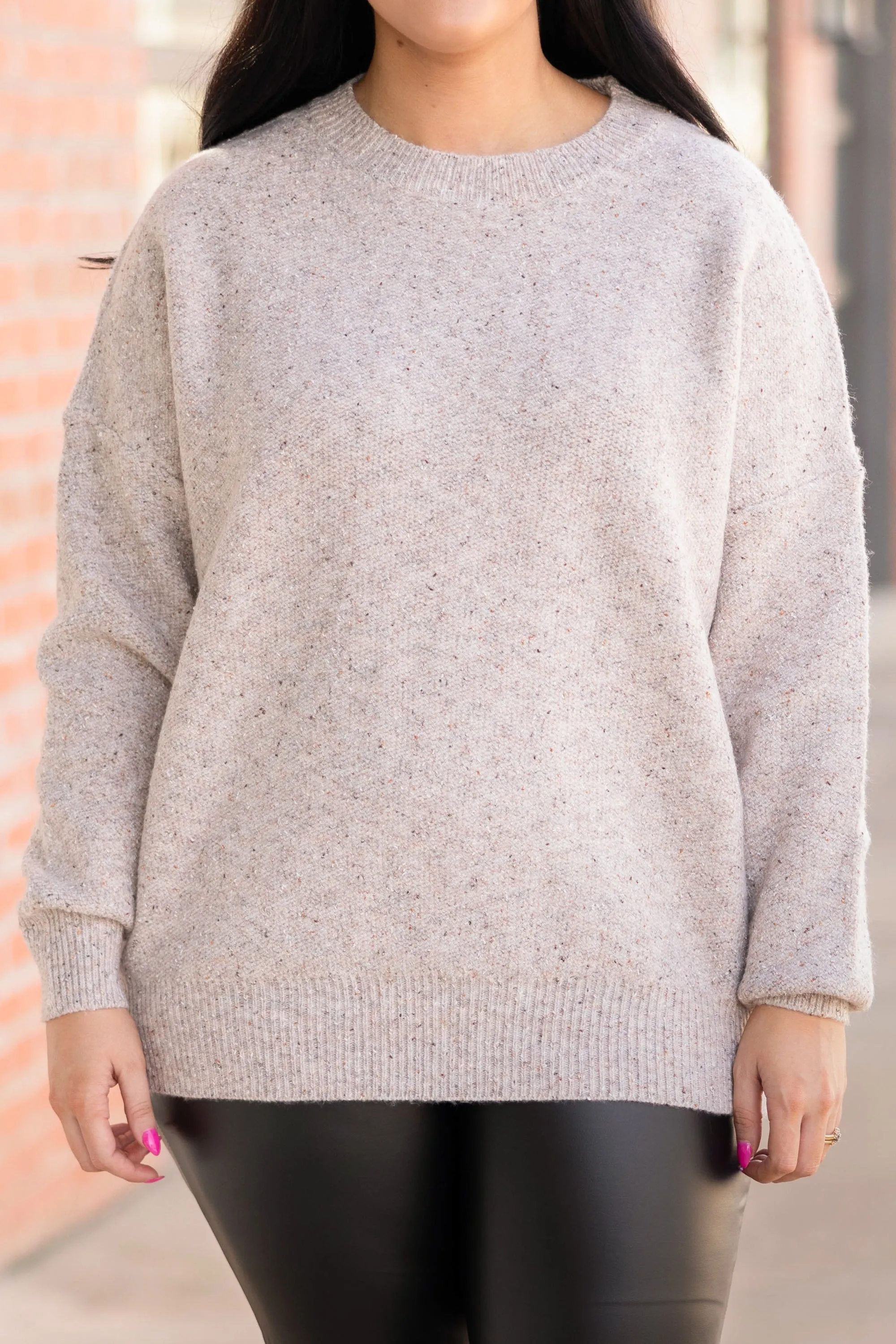 Simple Yet Cute Pullover, Light Grey
