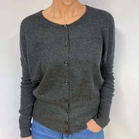 Slate Grey Cashmere Batwing Cardigan Medium