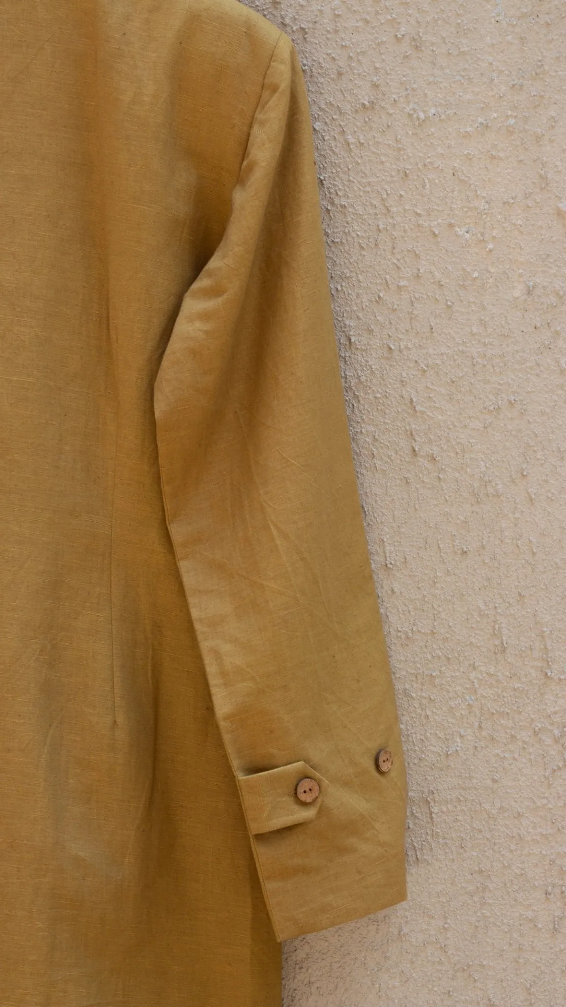 Slim-Fit Cotton Blazer hemp Cotton Dress