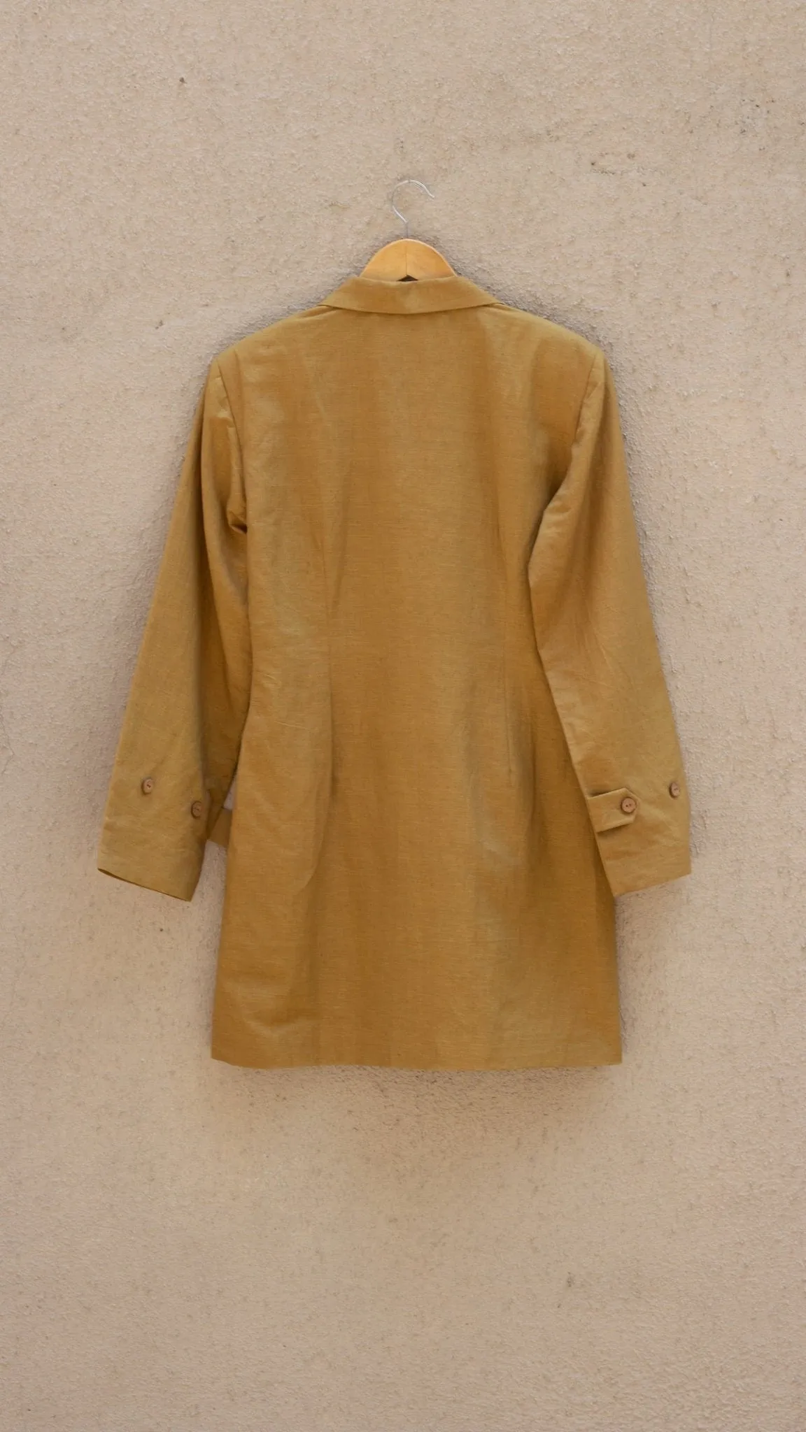 Slim-Fit Cotton Blazer hemp Cotton Dress