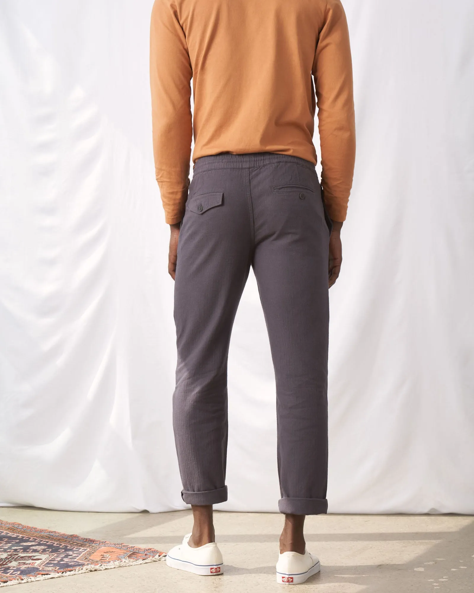 SoftHemp™ Herringbone Pull-On Chino