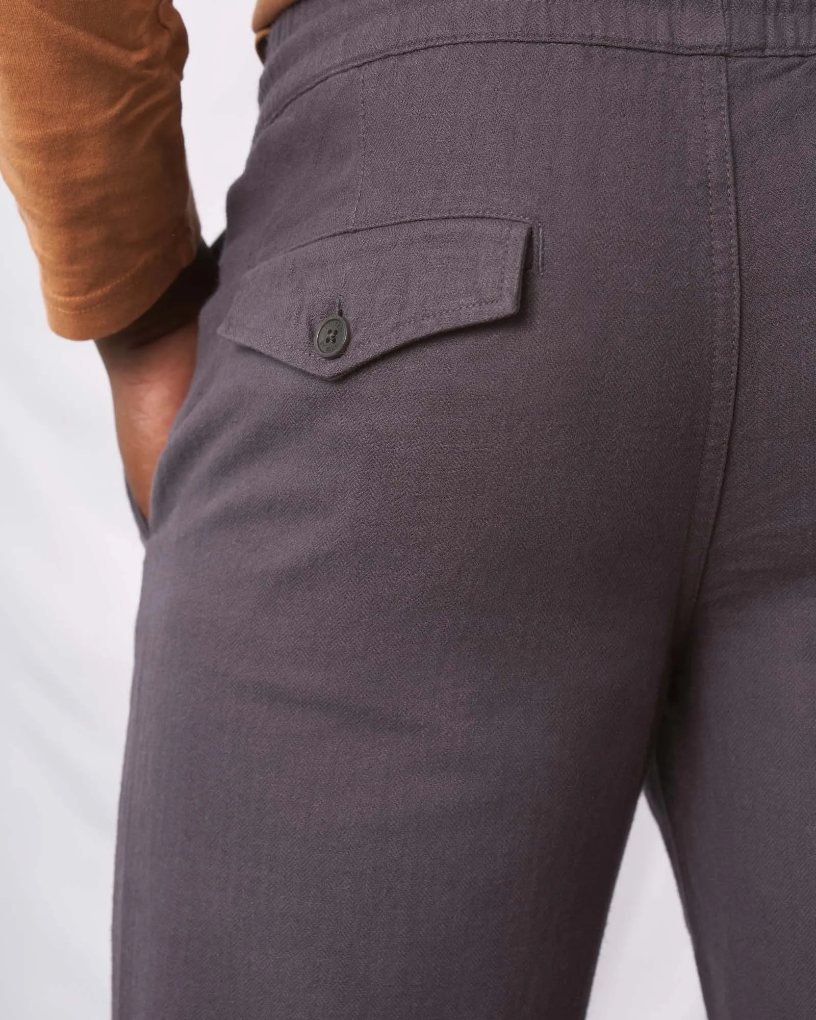 SoftHemp™ Herringbone Pull-On Chino