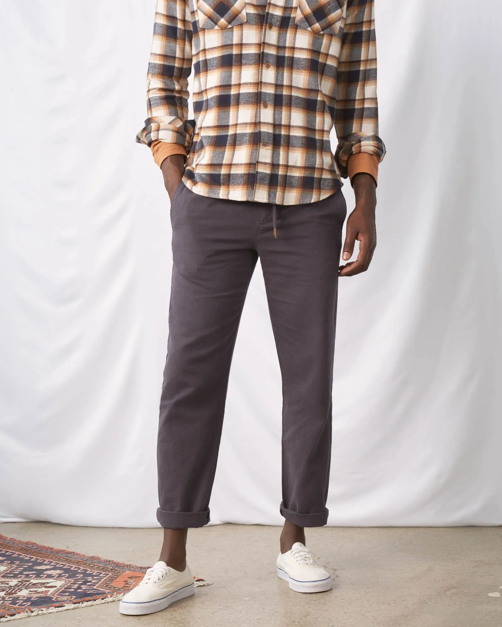 SoftHemp™ Herringbone Pull-On Chino