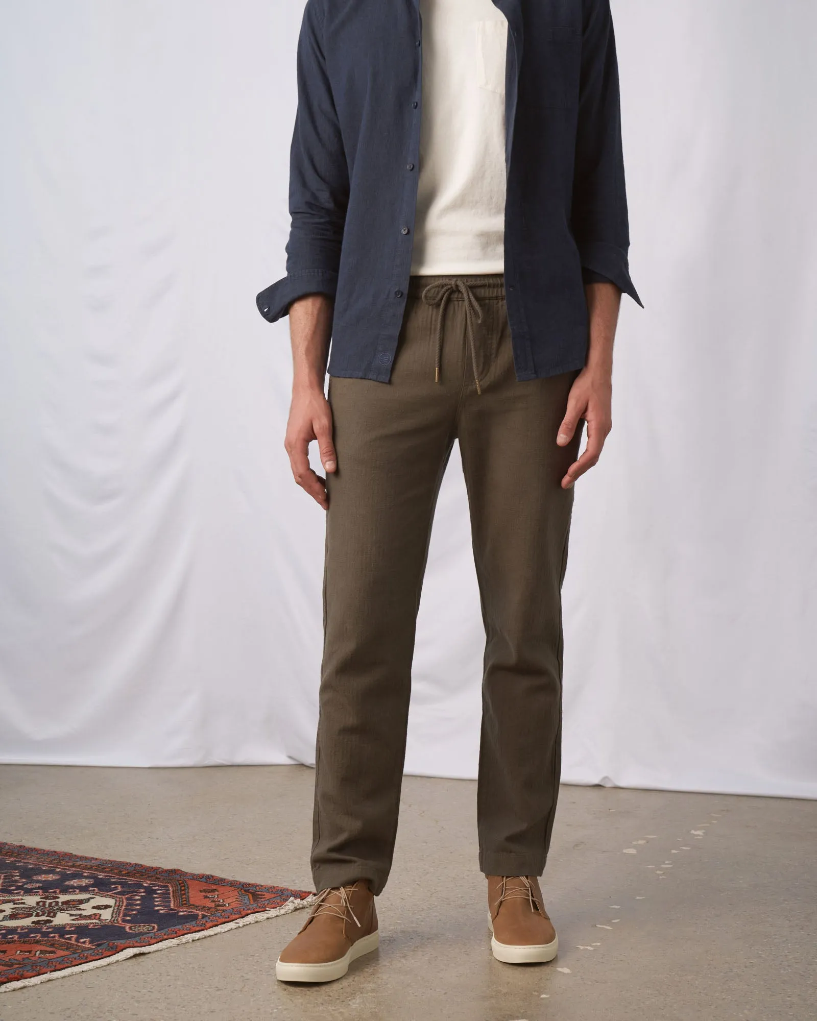 SoftHemp™ Herringbone Pull-On Chino
