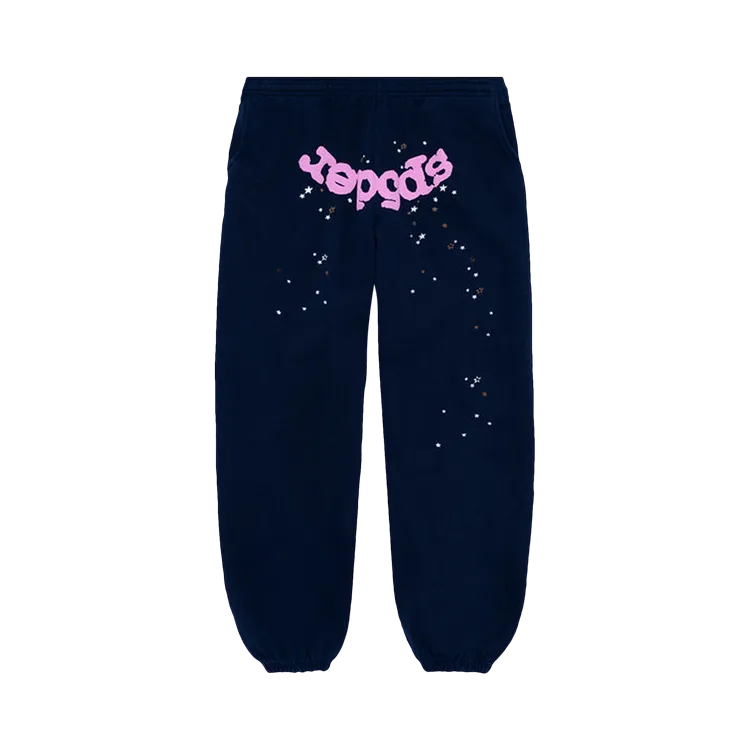 SP5DER WEB  ATLANTA SWEATPANTS 'NAVY