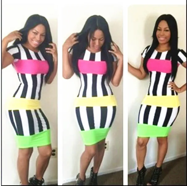 Stripe Bodycon Dress
