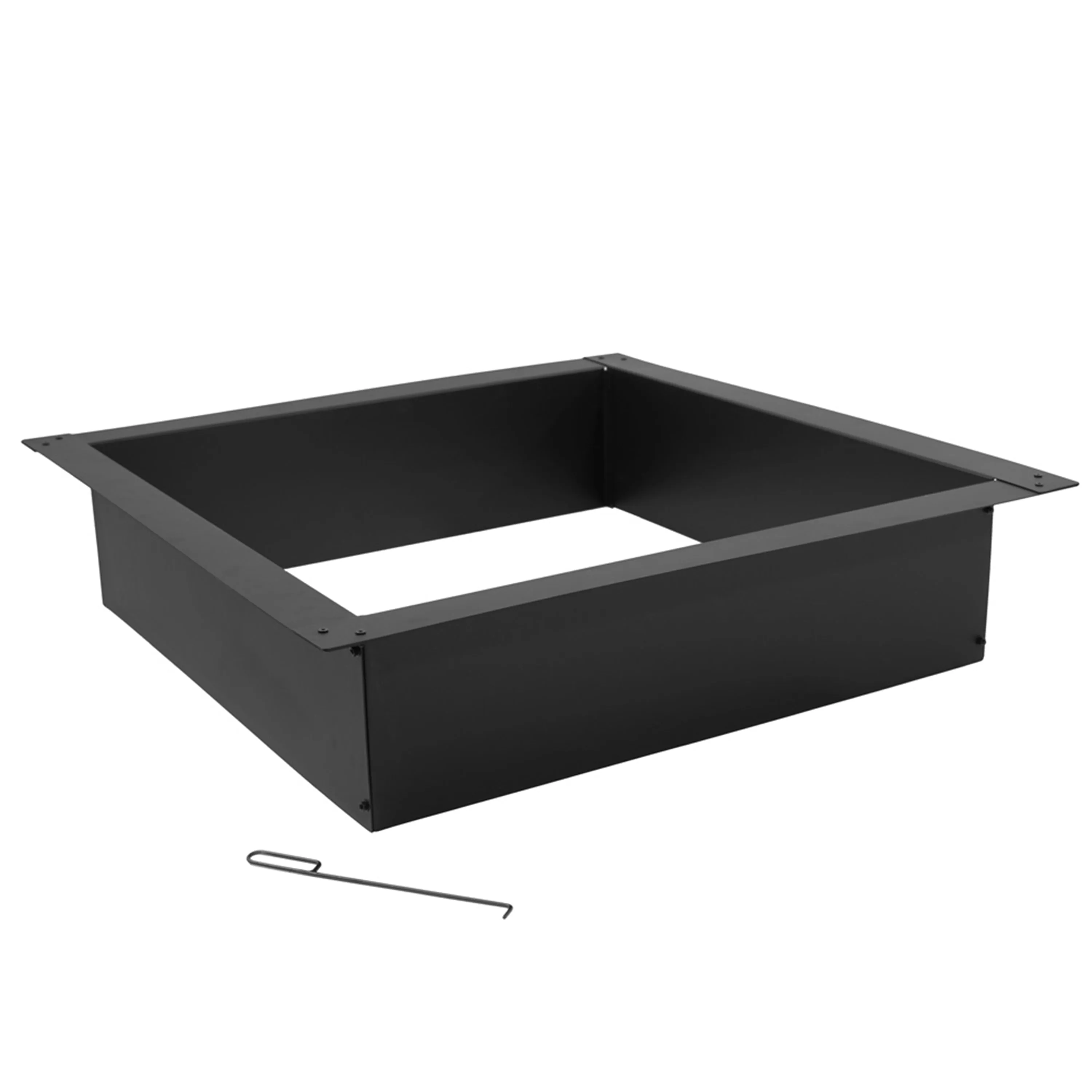 Sunnydaze Heavy-Duty Steel Square Fire Pit Insert