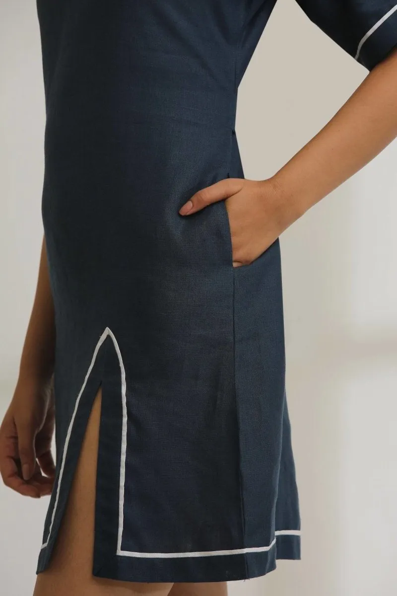 Sunrise Slit Hemp Dress