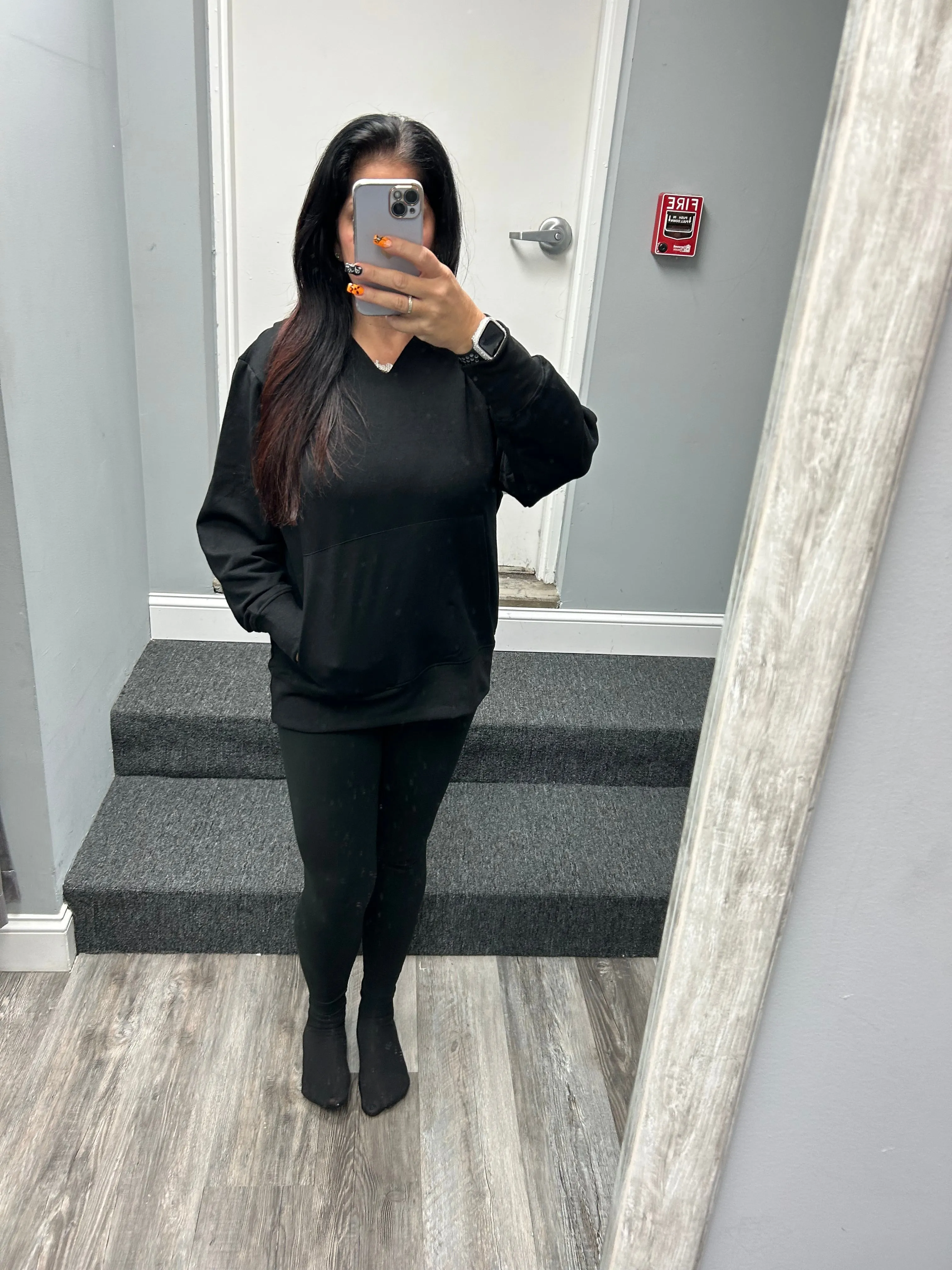 Suzette Brushed Soft Cloud Sweat Shirt - Black or Heather Grey