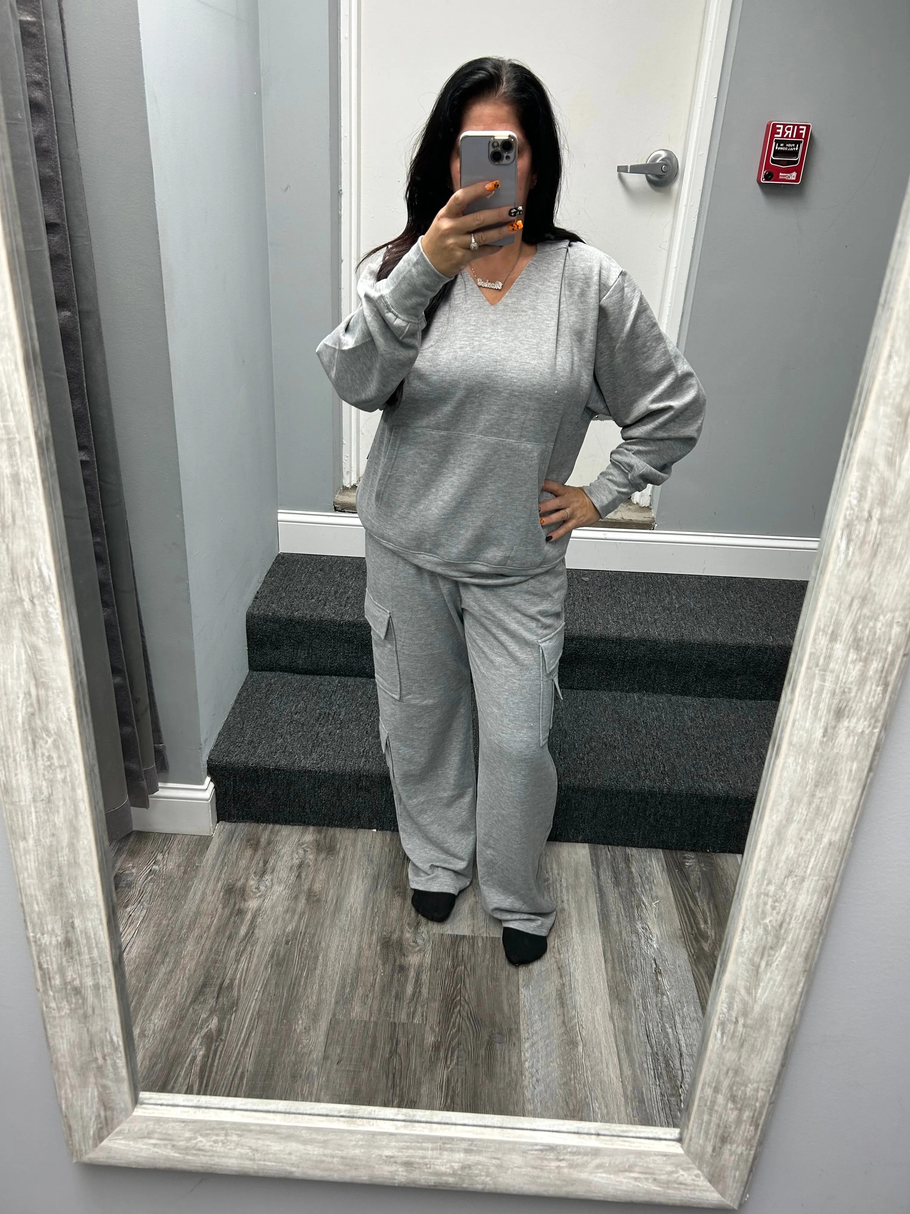 Suzette Brushed Soft Cloud Sweat Shirt - Black or Heather Grey