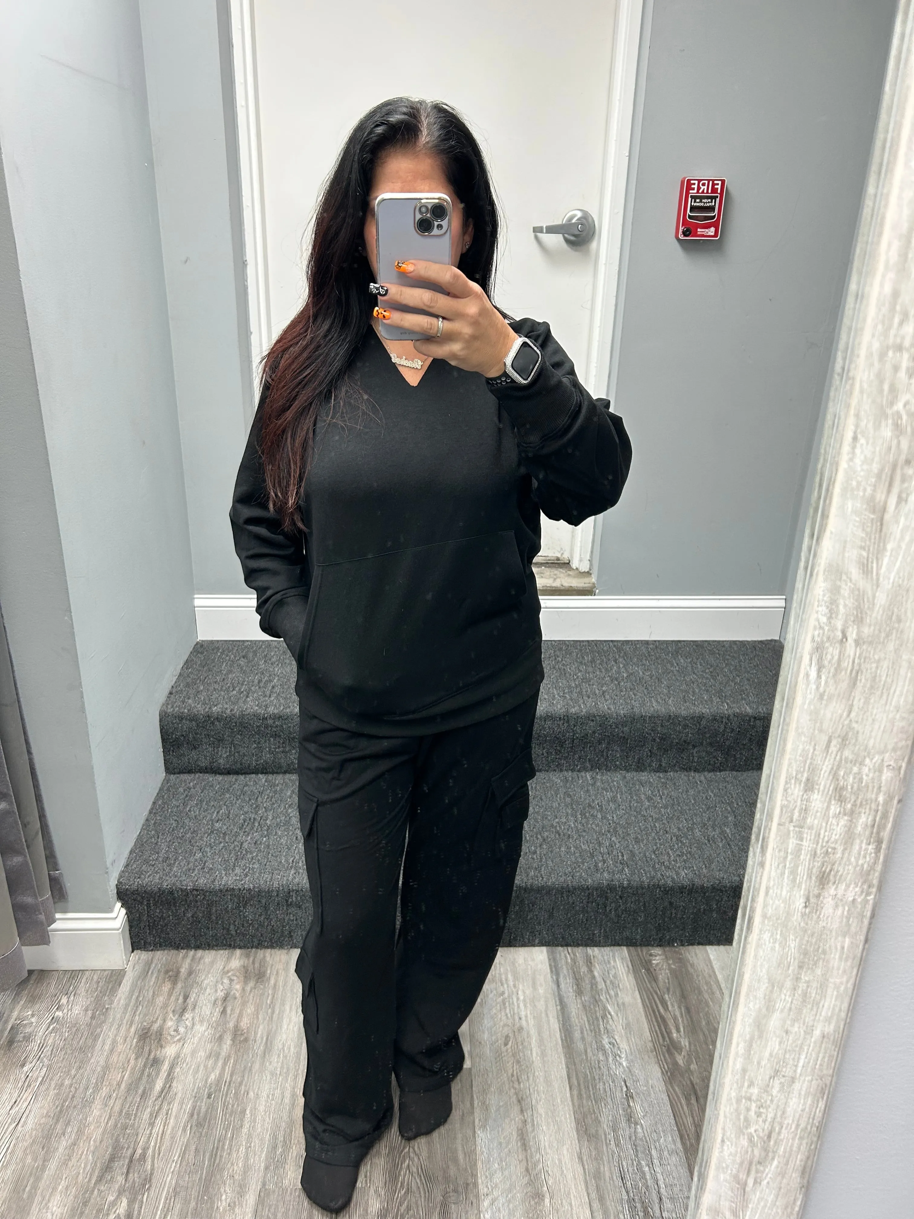 Suzette Brushed Soft Cloud Sweat Shirt - Black or Heather Grey