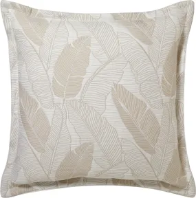 Tahiti Tan European Pillowcase by Logan and Mason Platinum