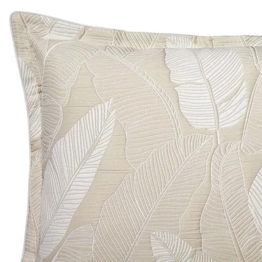 Tahiti Tan European Pillowcase by Logan and Mason Platinum