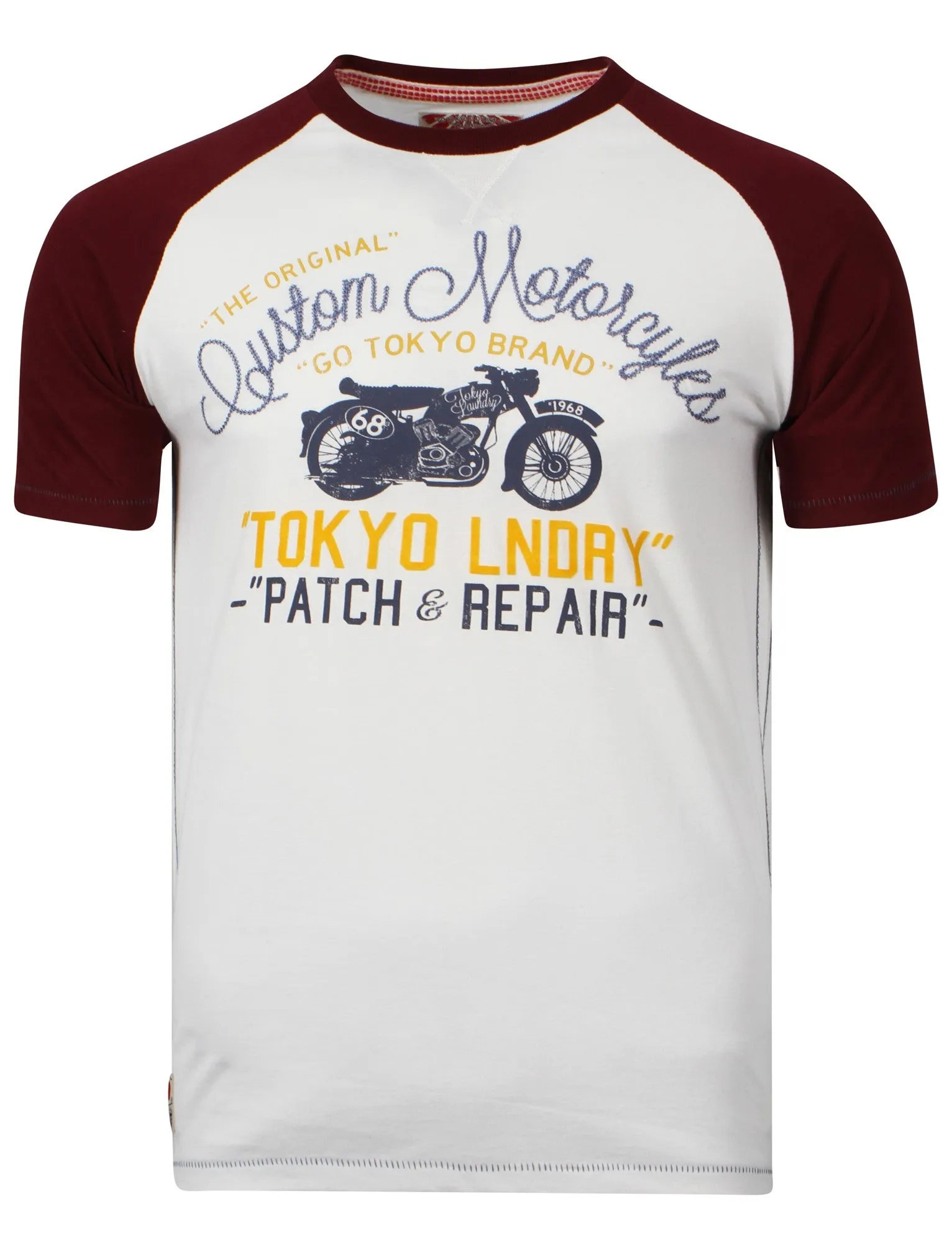 Tokyo Laundry Patch & Repair Oxblood t-shirt
