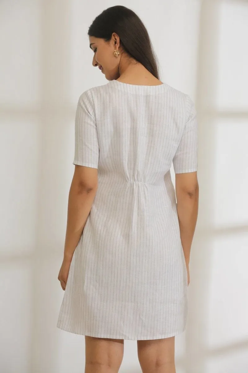 Travelers Tunic Striped Hemp Dress