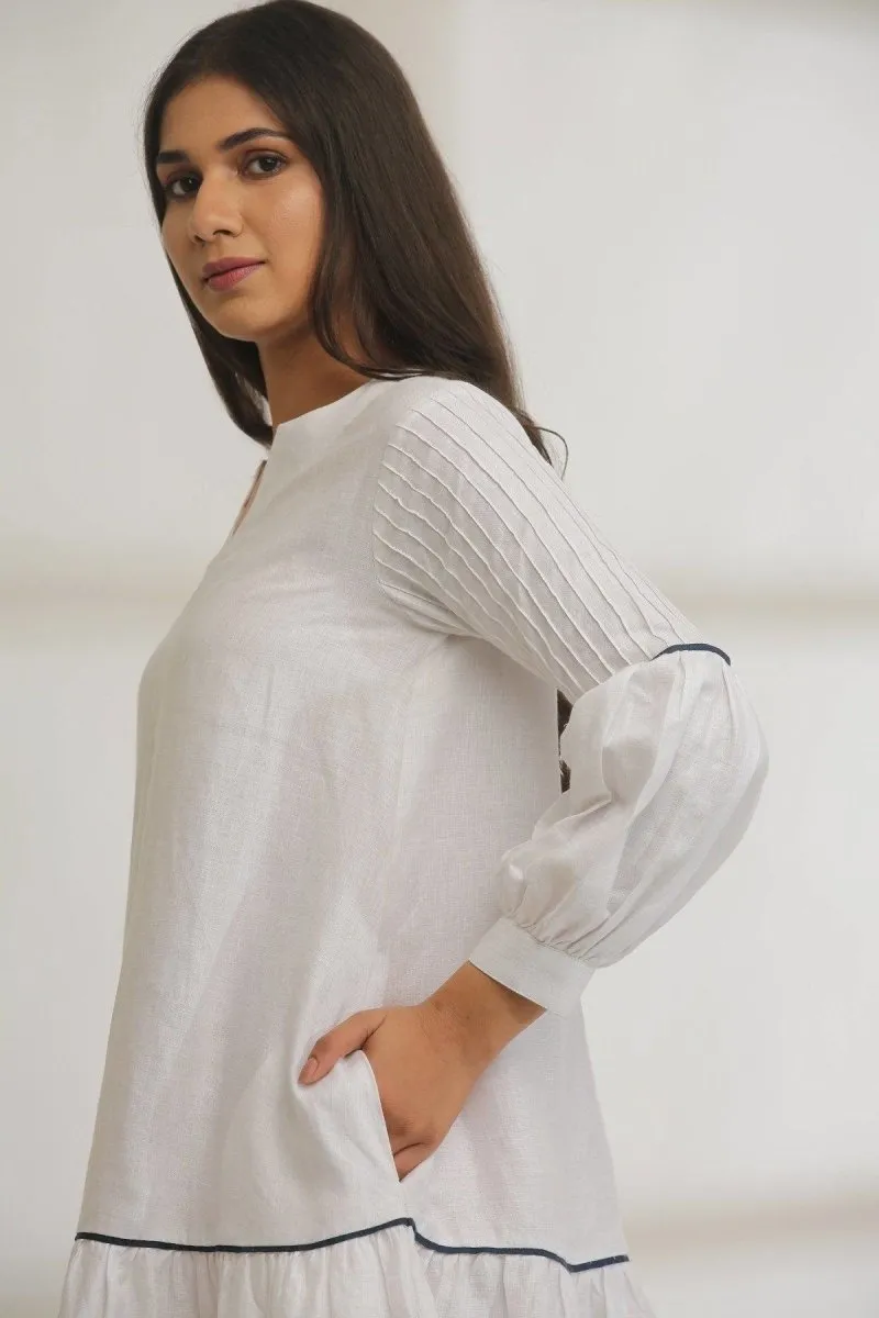 Twilling Tucks Hemp Dress