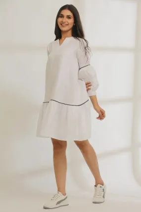 Twilling Tucks Hemp Dress