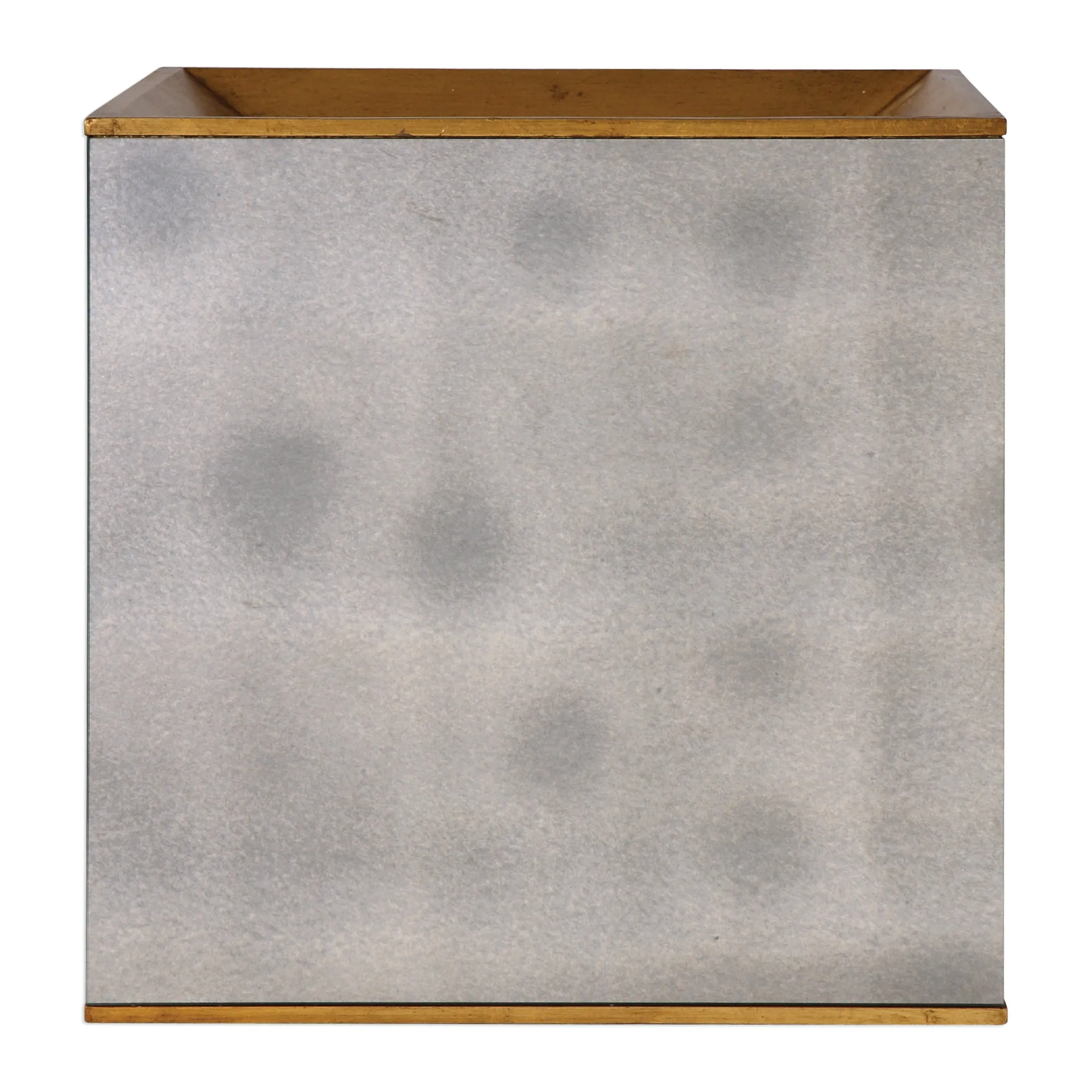 Uttermost Flair Gold Cube Table