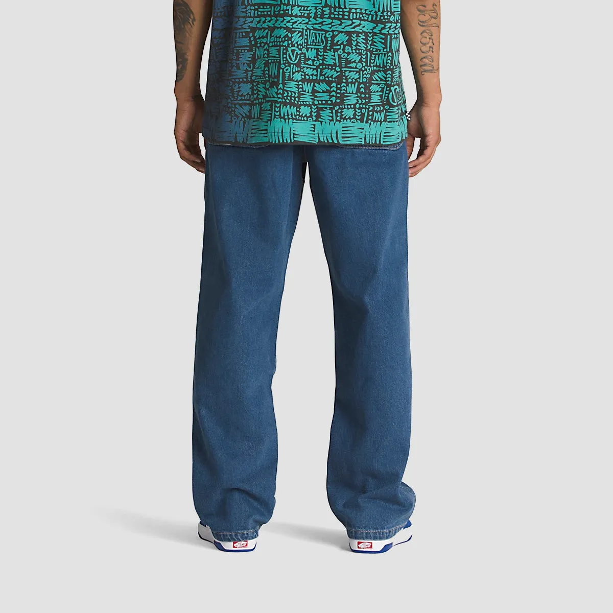 Vans Rowan Zorilla Drill Chore Loose Carpenter Denim Pants Vintage Indigo