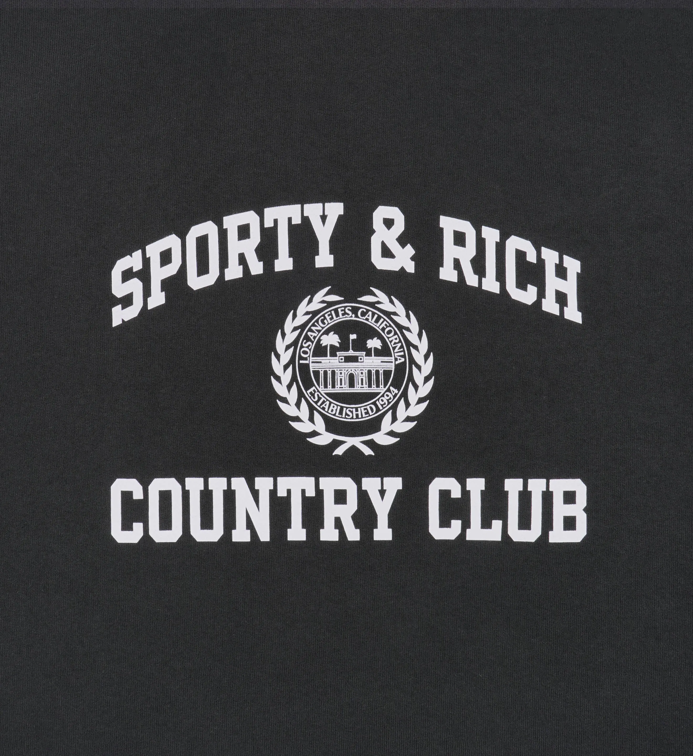 Varsity Crest Sweatpant - Faded Black/White