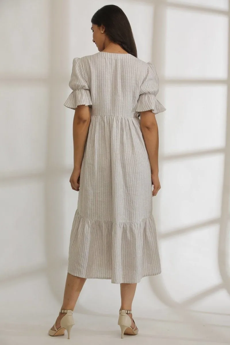 Vintage Vibes Striped Hemp Dress