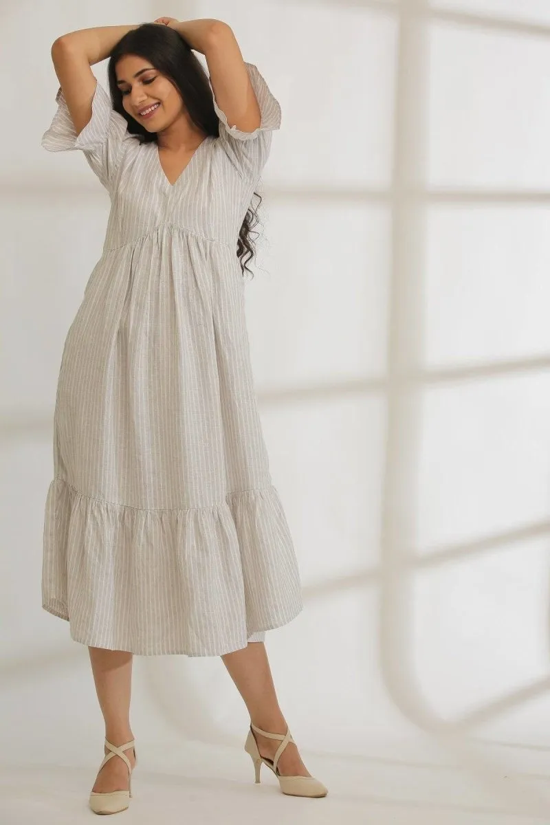 Vintage Vibes Striped Hemp Dress