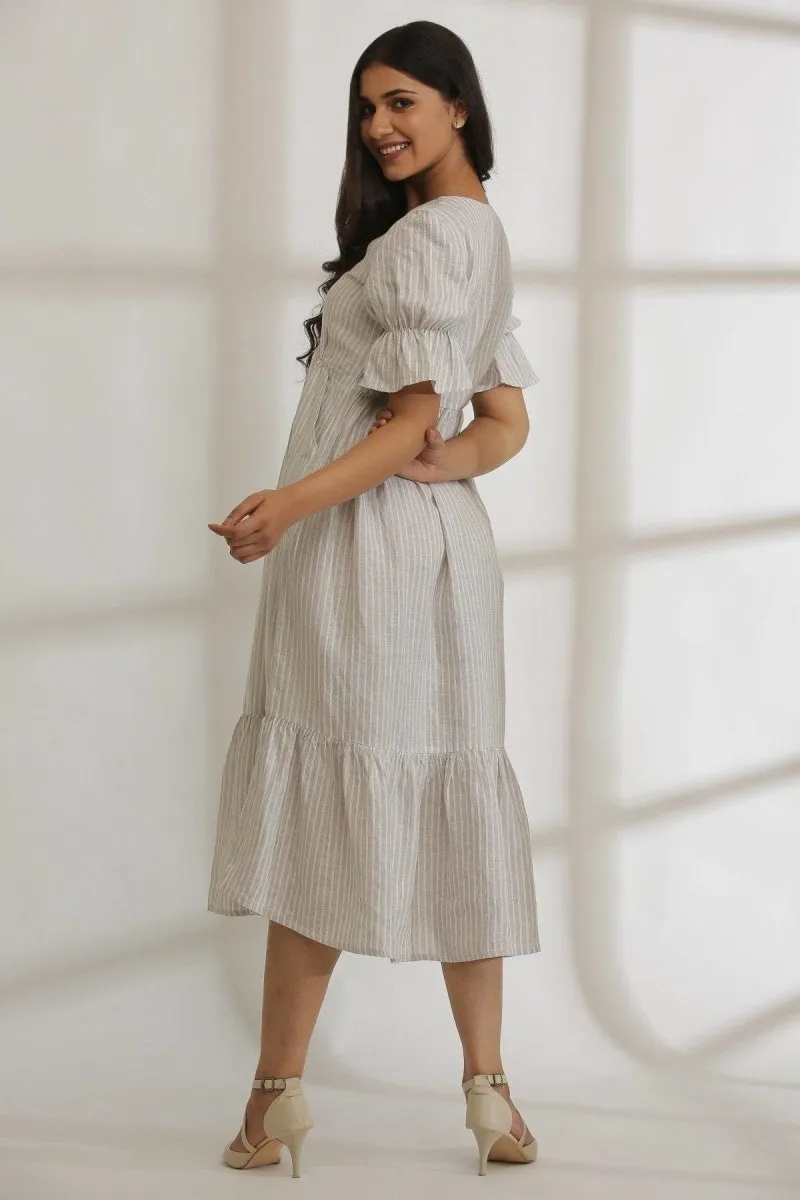 Vintage Vibes Striped Hemp Dress