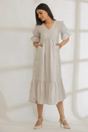 Vintage Vibes Striped Hemp Dress