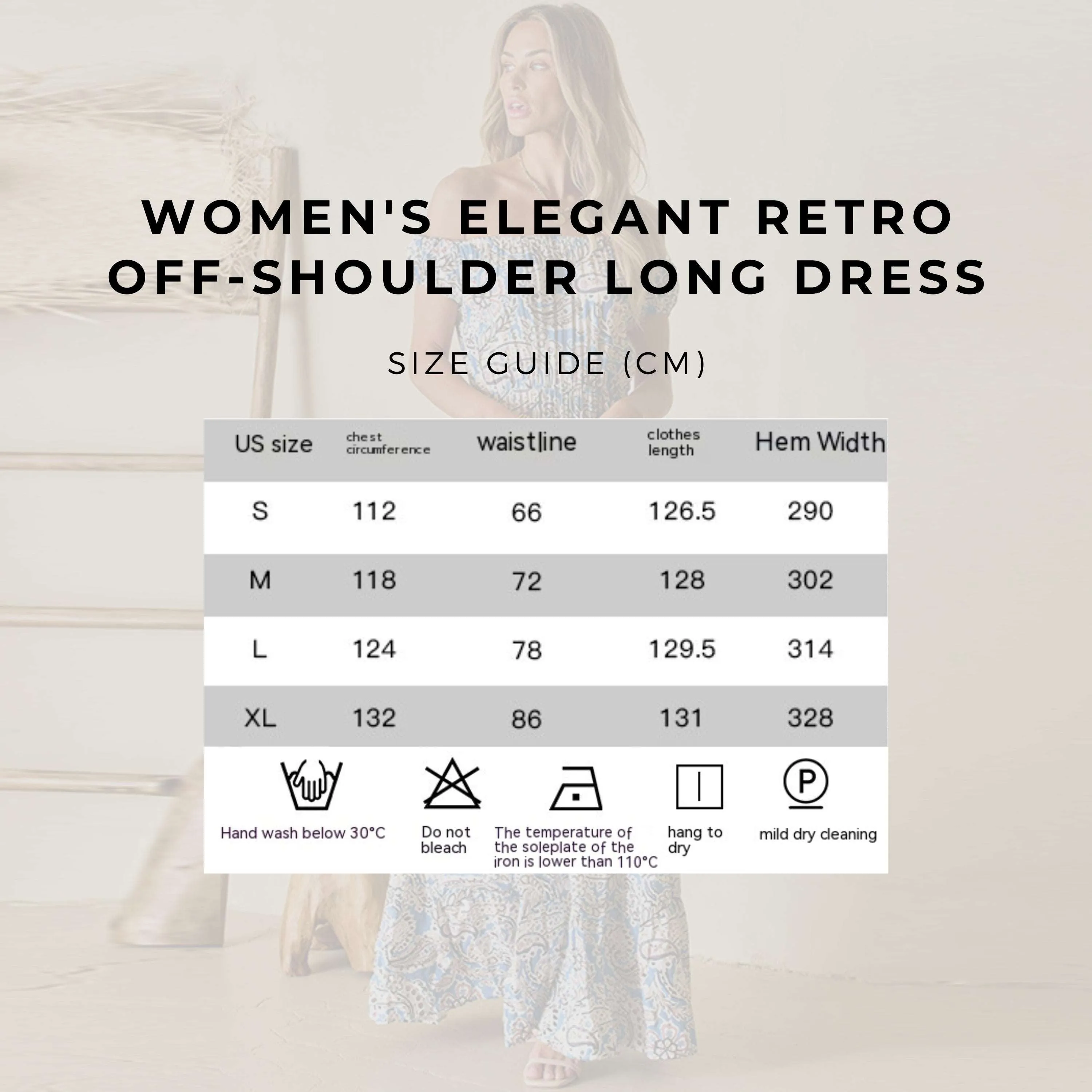 Women's Elegant Retro Off-shoulder Long Dress