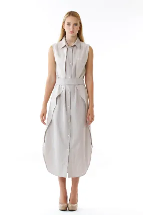 Womens Paneled Shirt Dress