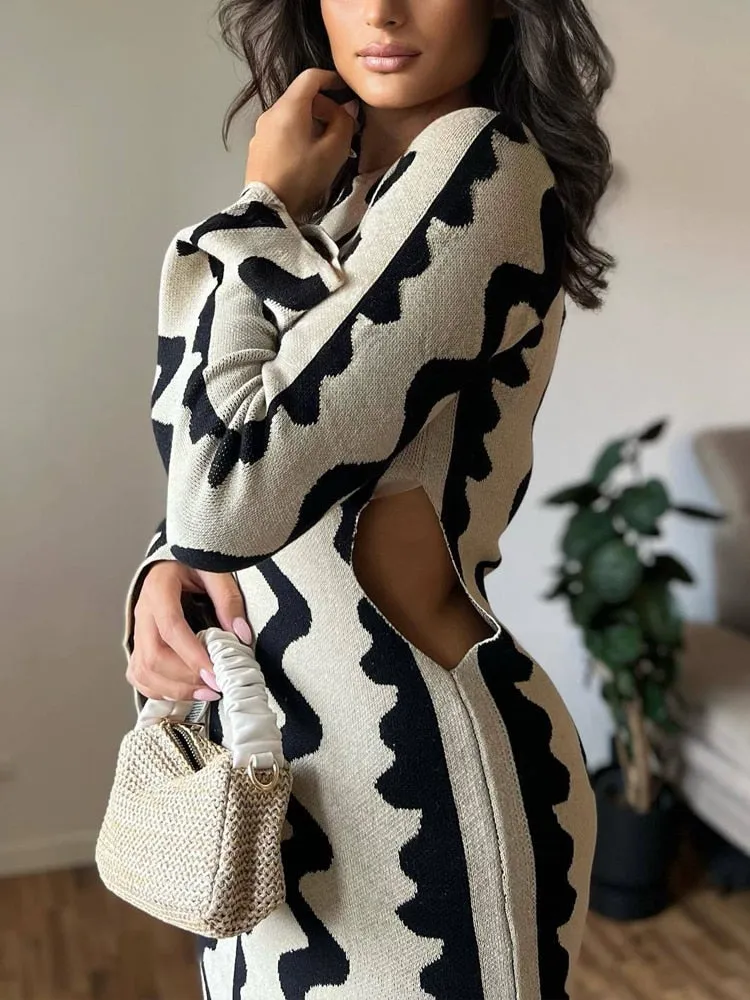 Zebra Bodycon Dress
