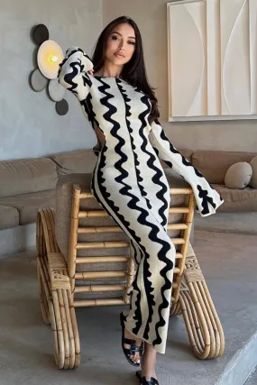 Zebra Bodycon Dress